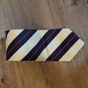 J.S. Blank & Co. All Silk Striped Tie Gold And Black